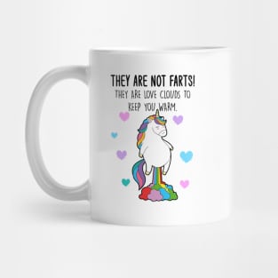 Funny Unicorn Farting Rainbow Mug